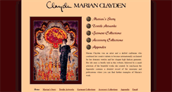 Desktop Screenshot of marianclayden.com