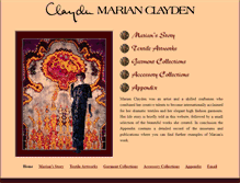 Tablet Screenshot of marianclayden.com
